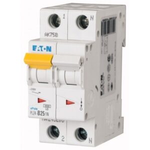 Interruttore Magnetotermico 2x25A C 4,5KA PLZ4-C25/1N-MW